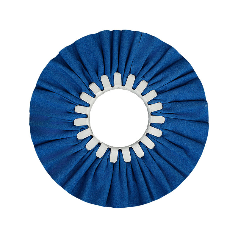 Standaard blauw windwiel voor het polijsten van aluminium